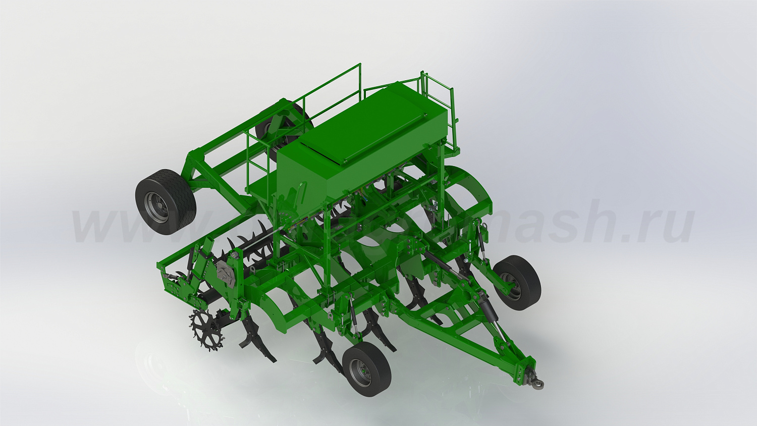 Глубокорыхлитель "Труженик" с системой внесения гранулированных удобрений